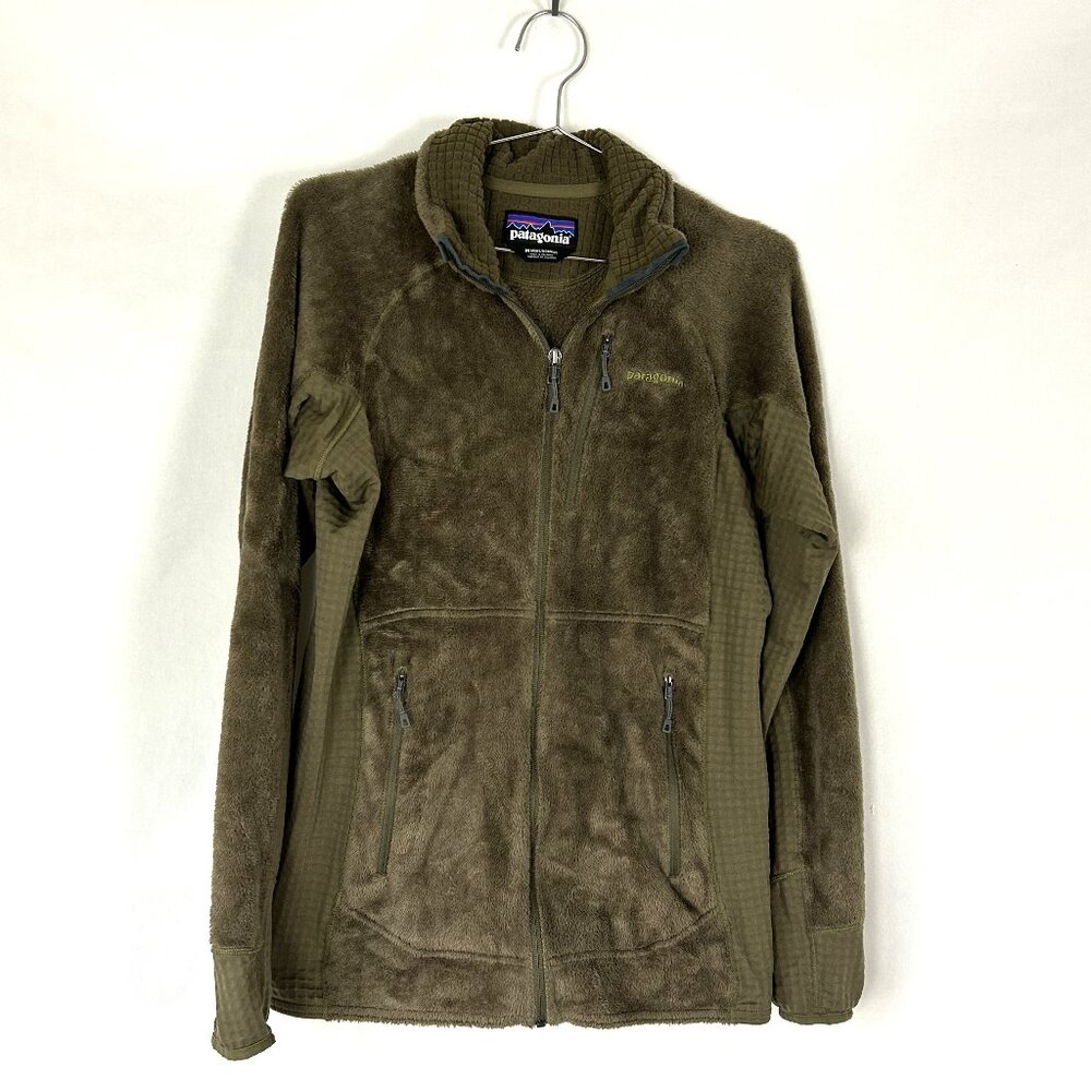 Patagonia Olive Green Lightweight Fleece Jacket
